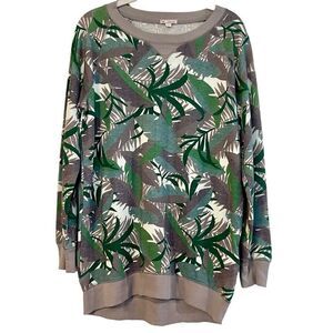 NWT Gap Sweatshirt Tunic Leaf Camouflage Top Small